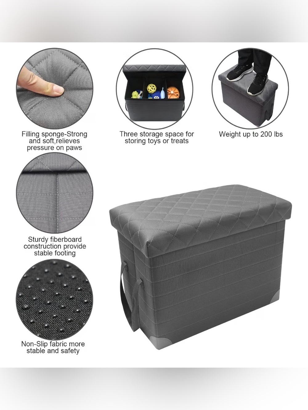 Car Back Seat Extender with Storage - up to 200 lbs